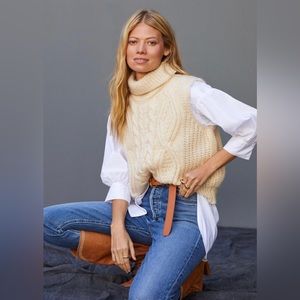 Anthropologie cable-knit sweater vest